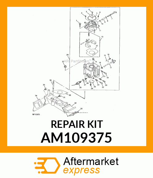 KIT, CARBURETOR GASKET AM109375