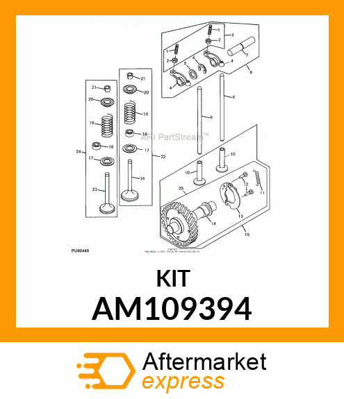 Kit - KIT, SCREW & NUT AM109394