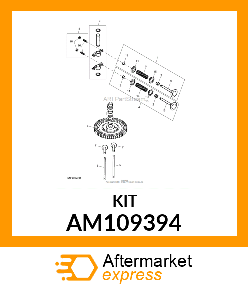 Kit - KIT, SCREW & NUT AM109394