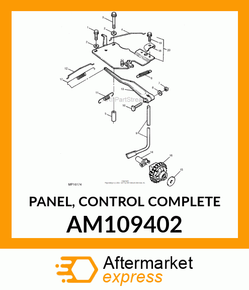 PANEL, CONTROL COMPLETE AM109402