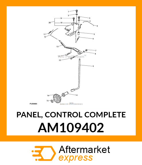 PANEL, CONTROL COMPLETE AM109402