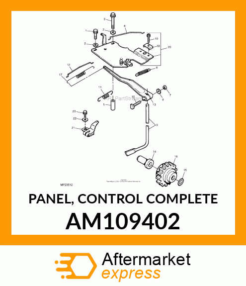 PANEL, CONTROL COMPLETE AM109402