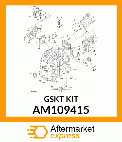 Gasket Kit - KIT, ROCKER CASE & GASKET AM109415