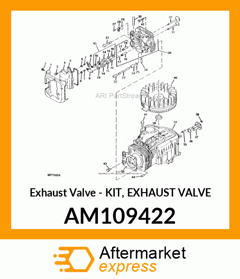 Exhaust Valve - KIT, EXHAUST VALVE AM109422