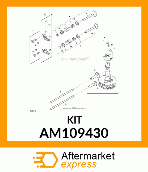 Kit - KIT, CAMSHAFT & TAPPETS AM109430
