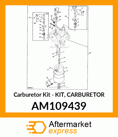 Carburetor Kit - KIT, CARBURETOR AM109439