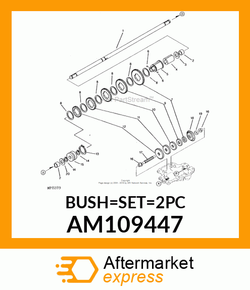 BUSHING, 12.7 SET AM109447