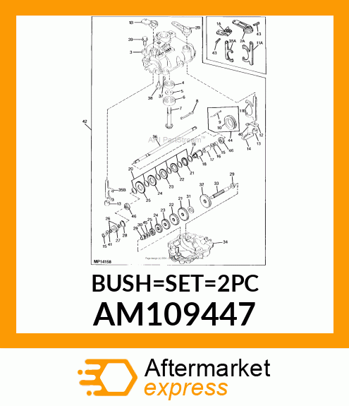 BUSHING, 12.7 SET AM109447