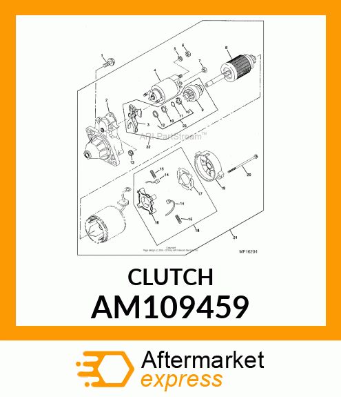 Clutch - KIT, CLUTCH AM109459