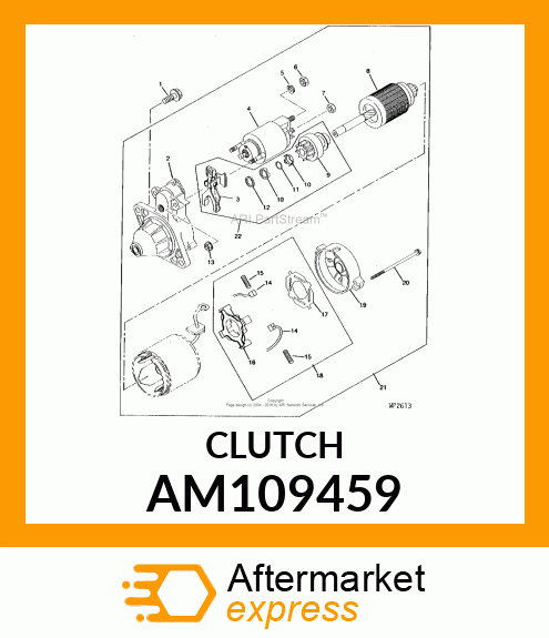 Clutch - KIT, CLUTCH AM109459