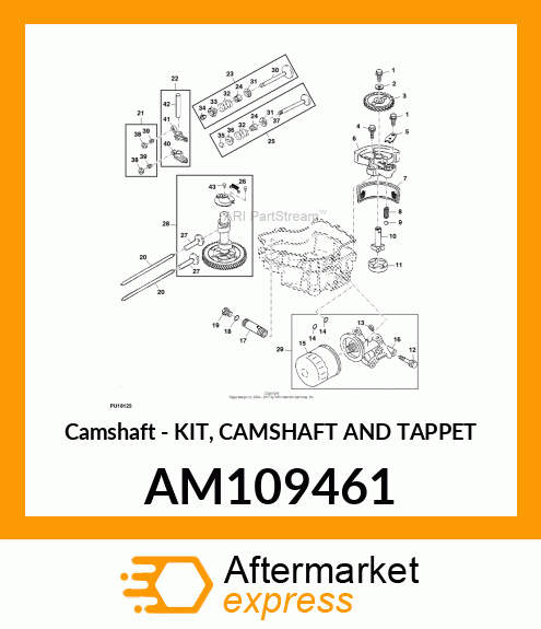 Camshaft - KIT, CAMSHAFT AND TAPPET AM109461