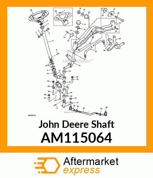 SHAFT, WELDED SECTOR # AM115064