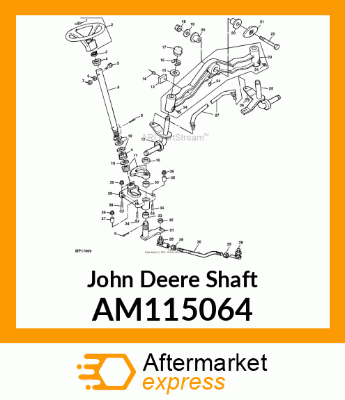 SHAFT, WELDED SECTOR # AM115064