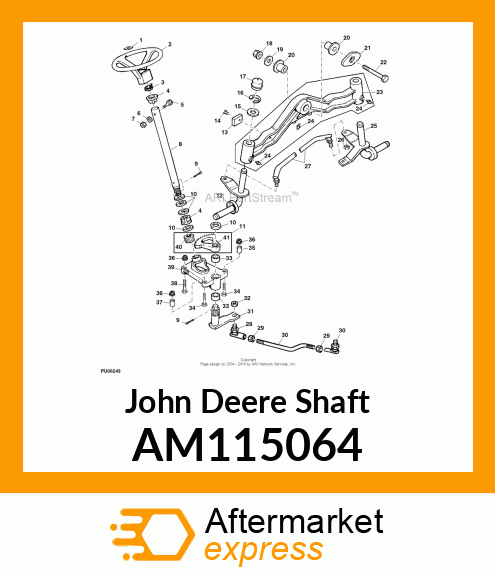 SHAFT, WELDED SECTOR # AM115064