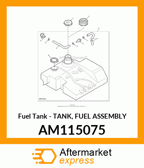 Fuel Tank - TANK, FUEL ASSEMBLY AM115075