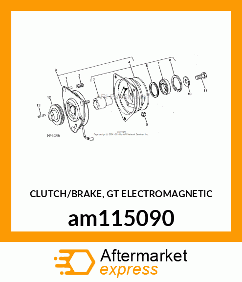 CLUTCH/BRAKE, GT ELECTROMAGNETIC am115090