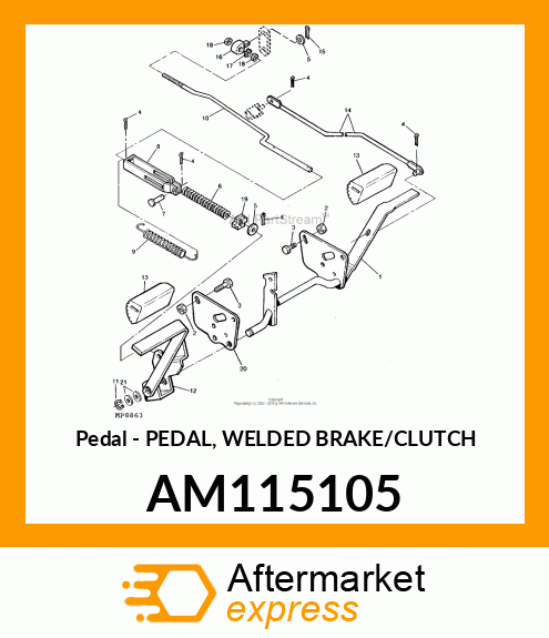Pedal AM115105