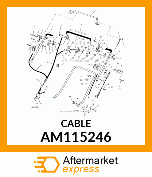 CABLE ASSY, THROTTLE CONTROL AM115246