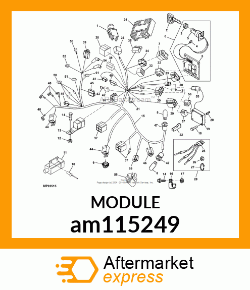 MODULE, DIESEL CONTROL (SUBS TO AM120740) am115249