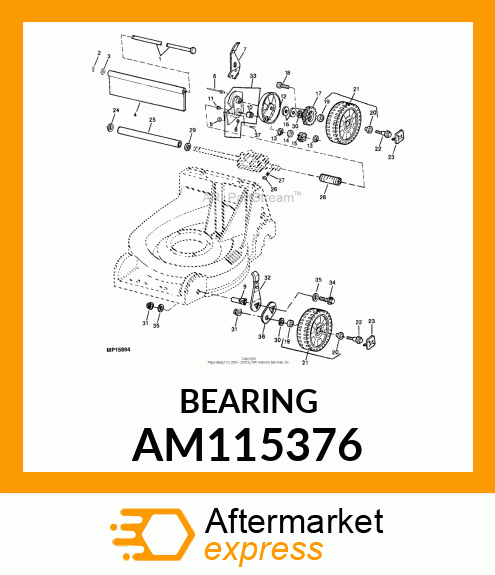 BEARING, NEEDLE ROLLER AM115376