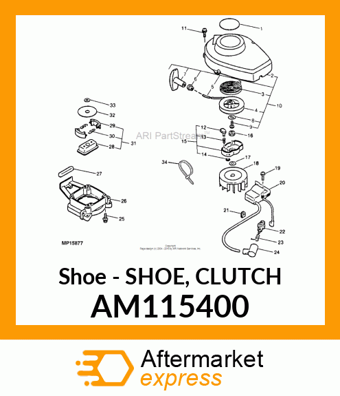 Shoe - SHOE, CLUTCH AM115400