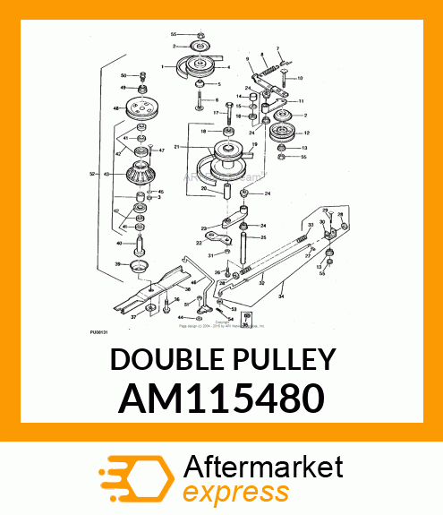 PULLEY, JACKSHEAVE W/BEARINGS AM115480