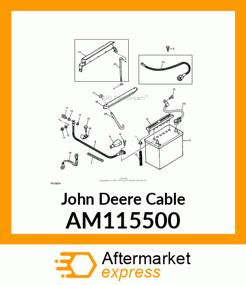 CABLE, POSITIVE BATTERY AM115500