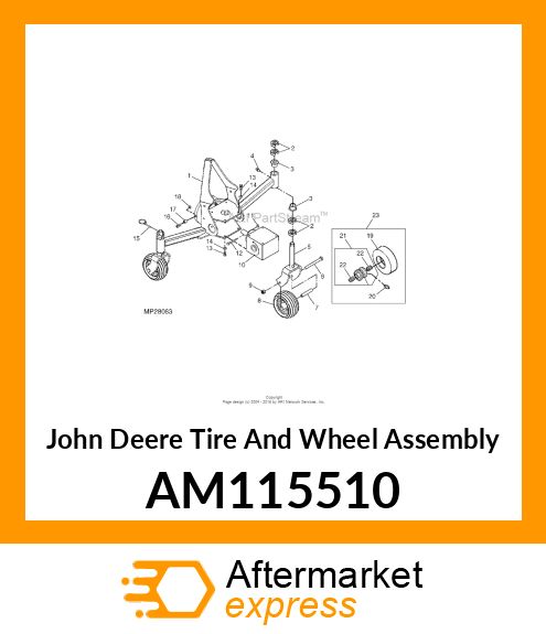 TIRE AND WHEEL ASSEMBLY, WHEEL amp; TI AM115510