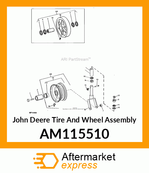 TIRE AND WHEEL ASSEMBLY, WHEEL amp; TI AM115510