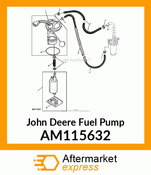 PUMP, FUEL W/FILTER AM115632