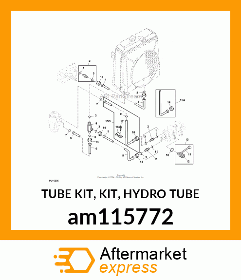 TUBE KIT, KIT, HYDRO TUBE am115772