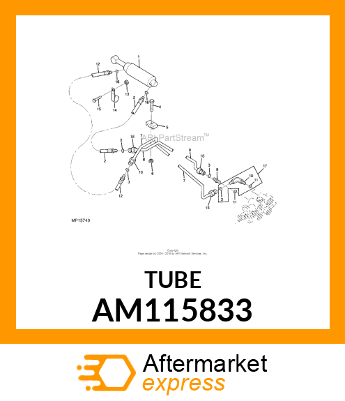 TUBE, CYL FIX END AM115833