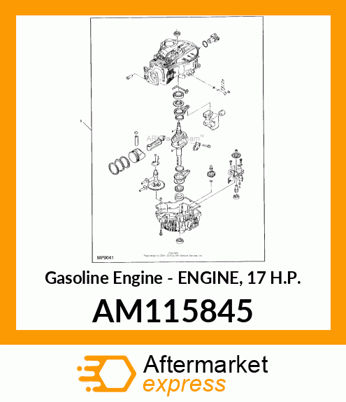 Gasoline Engine - ENGINE, 17 H.P. AM115845