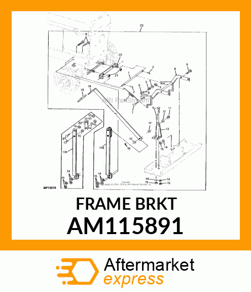 FRAME, THATCHER MOUNTING AM115891