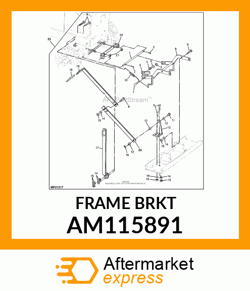 FRAME, THATCHER MOUNTING AM115891
