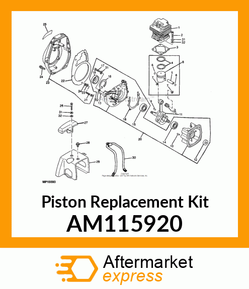 Piston Replacement Kit AM115920