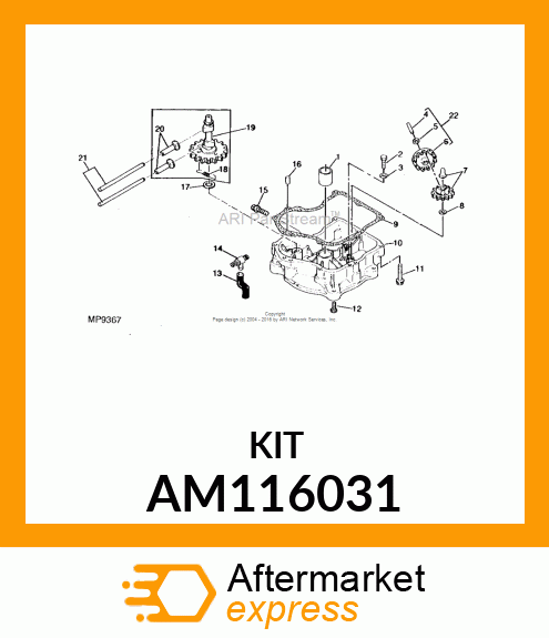 Oil Slinger - KIT, SLINGER OIL AM116031