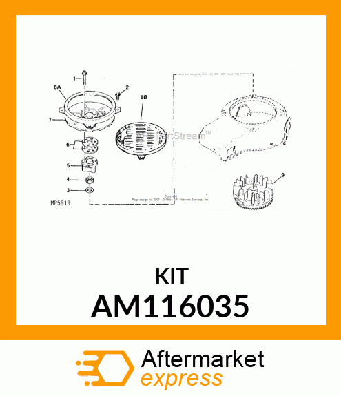 Screen Kit - KIT, SCREEN AM116035