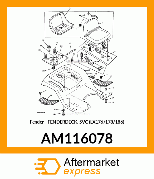 Fender - FENDERDECK, SVC (LX176/178/186) AM116078