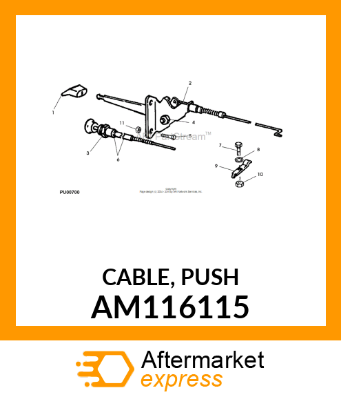 CABLE, PUSH AM116115