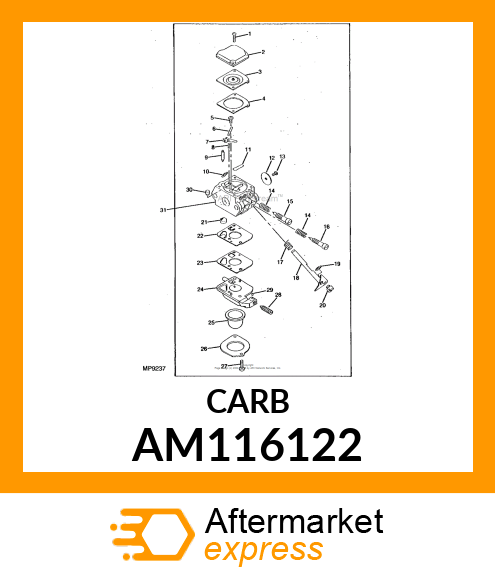 Carburetor - CARBURETOR C1U-K20 AM116122