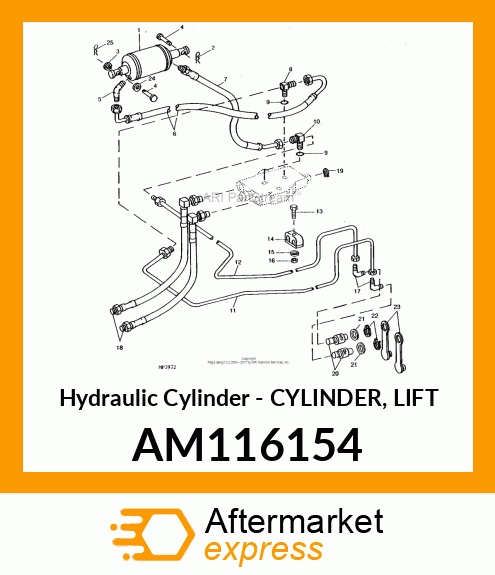 Hydraulic Cylinder - CYLINDER, LIFT AM116154