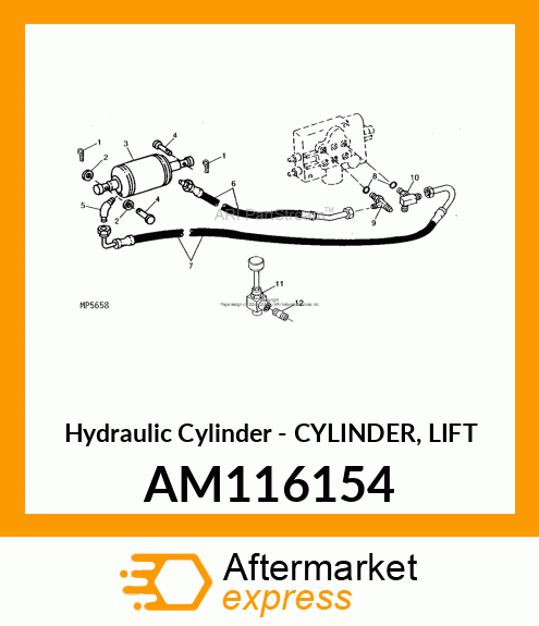 Hydraulic Cylinder - CYLINDER, LIFT AM116154