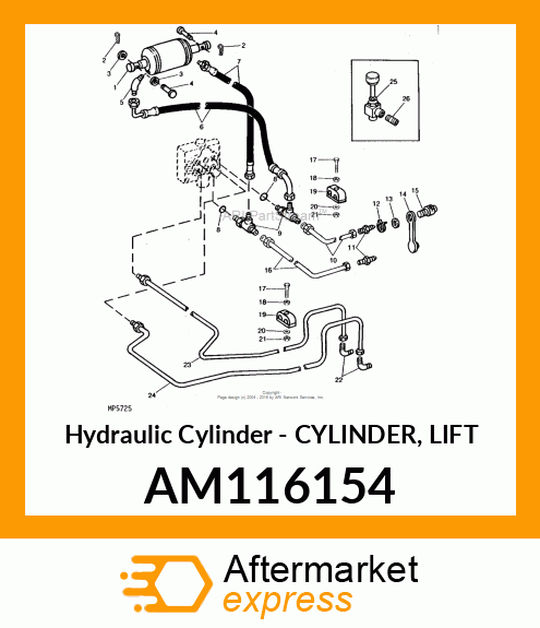 Hydraulic Cylinder - CYLINDER, LIFT AM116154