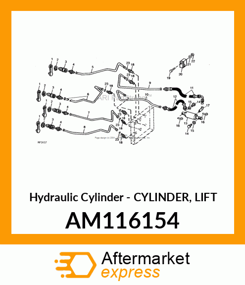 Hydraulic Cylinder - CYLINDER, LIFT AM116154