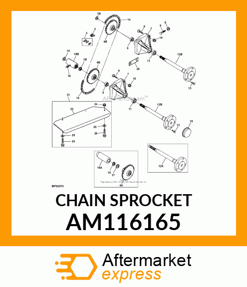 SPROCKET, WELDED AM116165