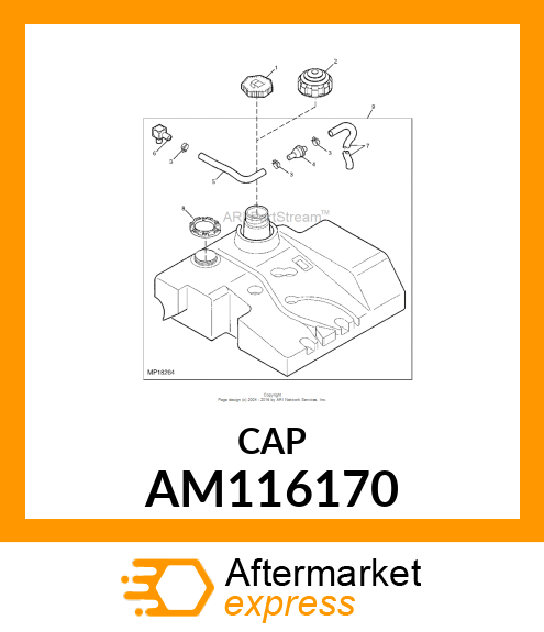 CAP, DIESEL FUEL AM116170