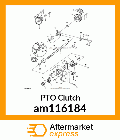 CLUTCH, PTO am116184