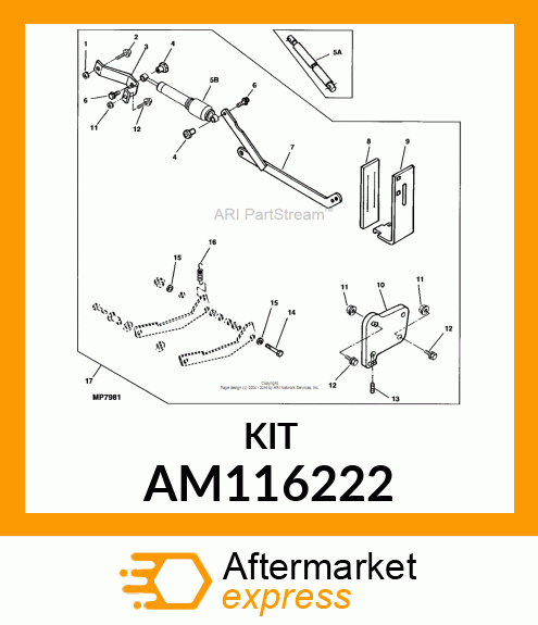 Kit - KIT, TRANSMISSION DAMPER CONTROL AM116222