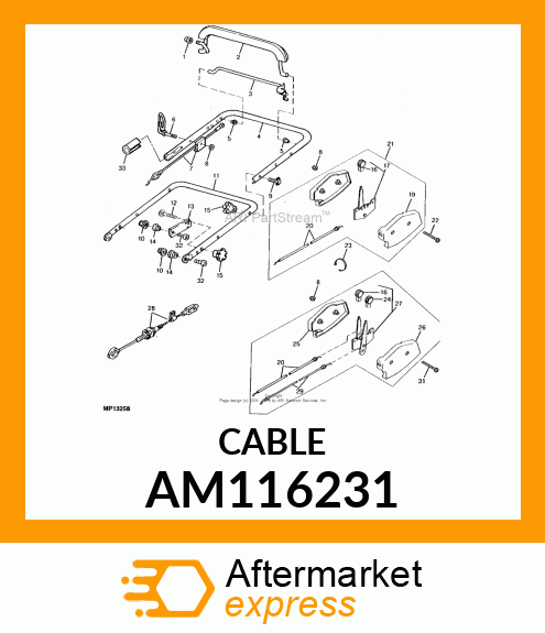 Control - LEVER ASSEMBLY, THROTTLE AM116231